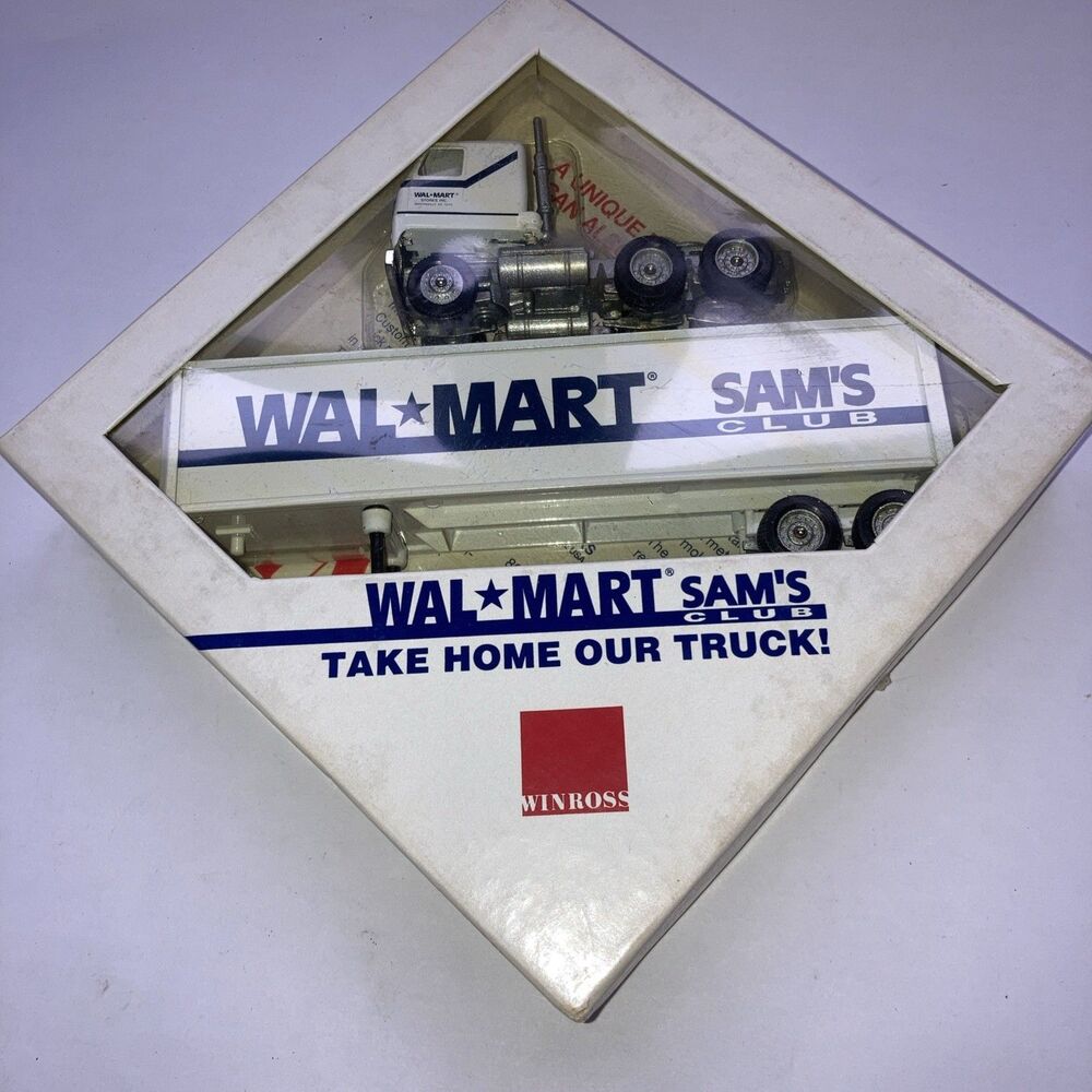 Winross Promotional Wal-Mart Sam's Club Die-Cast Semi Truck & Trailer
